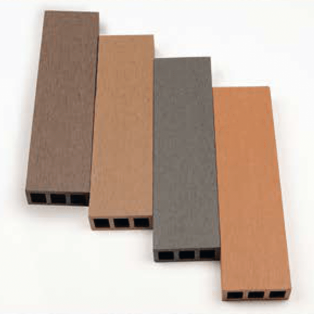 WPC Exterior Profile Rectangle | Colours: Teak, Walnut, Grey, Wenge | Size: 2440 x 80 x 35mm