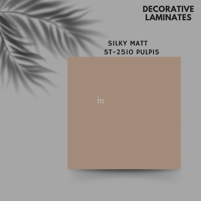 ST 2510 PULPIS / EUROPEAN SILKY MATT / PLAIN COLOR / DECORATIVE LAMINATE / THINK LUXURY  - 1MM - 8FT x 4FT