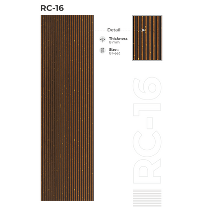 RC - 16 / CISCON LOUVERS / RICH COLLECTION/ LOUVERS / 8 FT x 5 INCH x 8MM