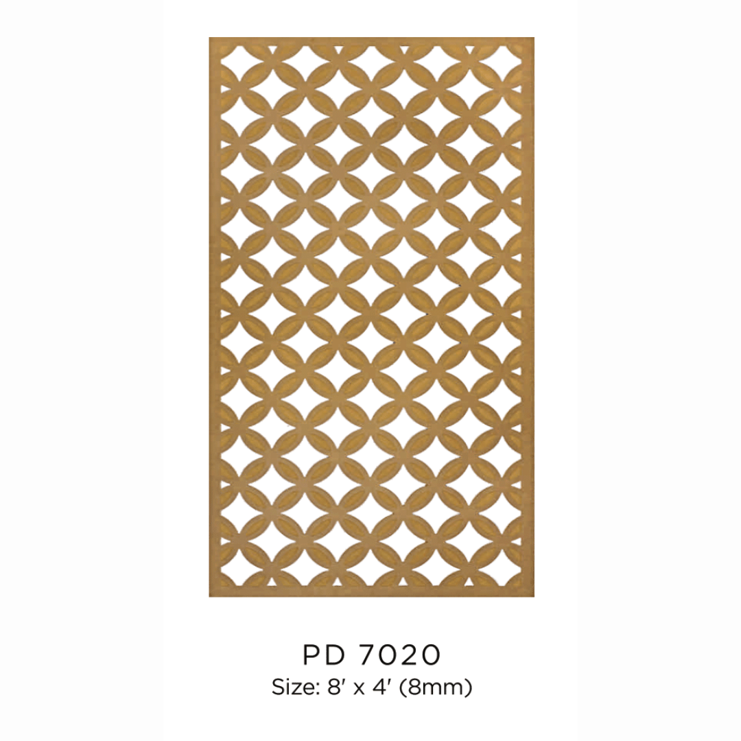 PD- 7020 - HDHMR MDF PANEL -  ( 8MM - 8 FT X 4FT ) - MDF GRILL BOARD