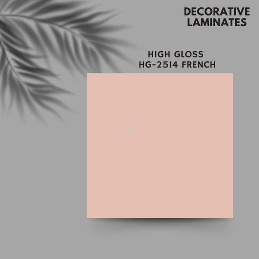 HG 2514 FRENCH / EUROPEAN HIGH GLOSS / PLAIN COLOR / DECORATIVE LAMINATE / THINK LUXURY  - 1MM - 8FT x 4FT