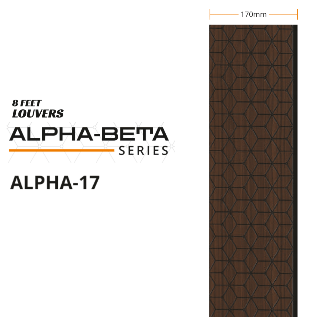 ALPHA- 17 / CISCON VOGUE COLLECTION / ALPHA-BETA SERIES / LOUVERS / 8 FT x 170MM