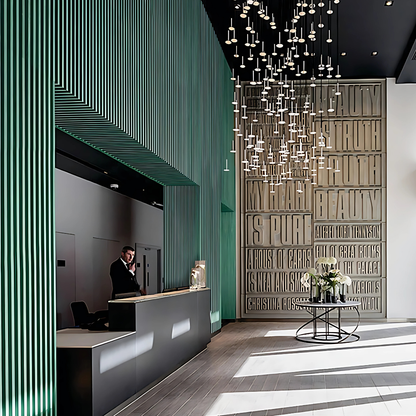 5903 / 12MM THICKNESS / 10'x4' SIZE / 26.2KG WEIGHT / HD-HMR-MDF / MDF FLUTED PANEL / GLO PANEL