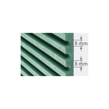 5906 / 12MM THICKNESS / 10'x4' SIZE / 26.2KG WEIGHT / HD-HMR-MDF / MDF FLUTED PANEL / GLO PANEL