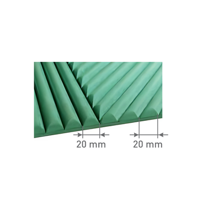 5910 / 12MM THICKNESS / 10'x4' SIZE / 26 KG WEIGHT / HD-HMR-MDF / MDF FLUTED PANEL / GLO PANEL