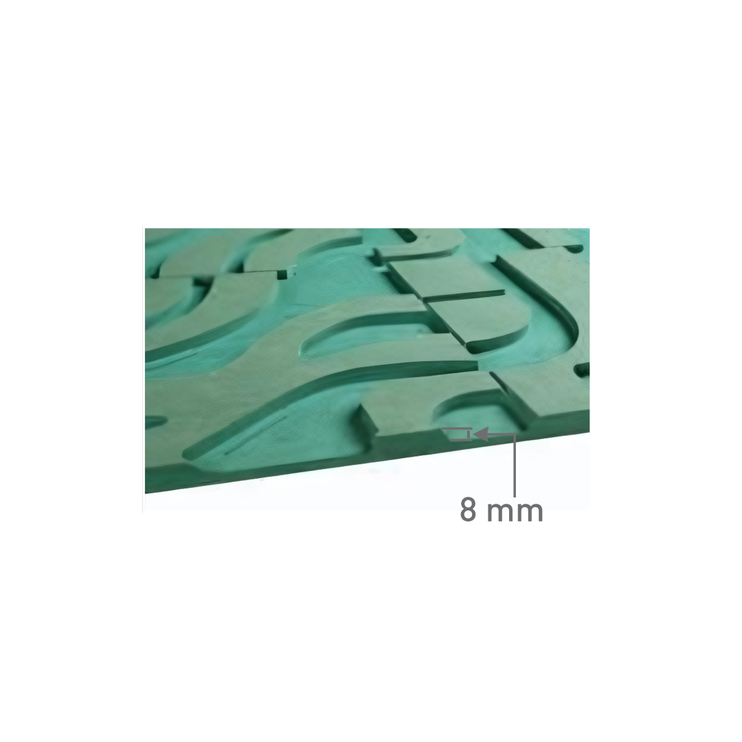 5911 / 12MM THICKNESS / 10'x4' SIZE / 26 KG WEIGHT / HD-HMR-MDF / MDF FLUTED PANEL / GLO PANEL