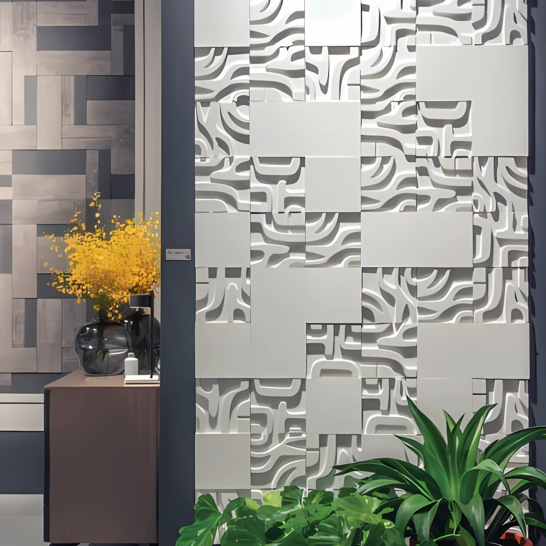 5911 / 12MM THICKNESS / 10'x4' SIZE / 26 KG WEIGHT / HD-HMR-MDF / MDF FLUTED PANEL / GLO PANEL