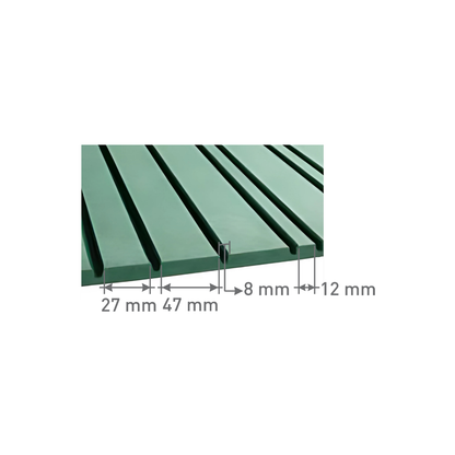 5913 / 12MM THICKNESS / 10'x4' SIZE / 26.2KG WEIGHT / HD-HMR-MDF / MDF FLUTED PANEL / GLO PANEL