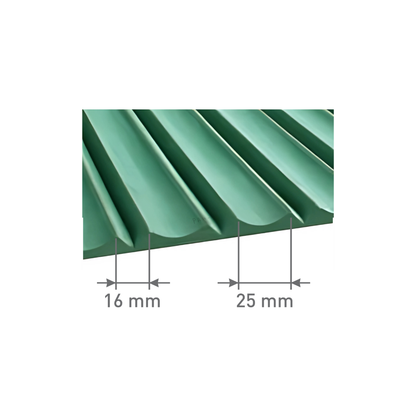 6111 / 12MM THICKNESS / 8'x4' SIZE / 20 KG WEIGHT / HD-HMR-MDF / MDF FLUTED PANEL / GLO PANEL