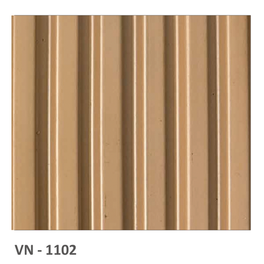 VN - 1102 / PVC LOUVERS / AVANA ULTRA - LITE PLANK / 8 FT x 5 INCH x 12MM