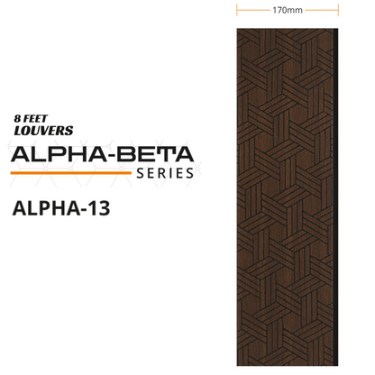 ALPHA - 13 / CISCON VOGUE COLLECTION / ALPHA-BETA SERIES / LOUVERS / 8 FT x 170MM