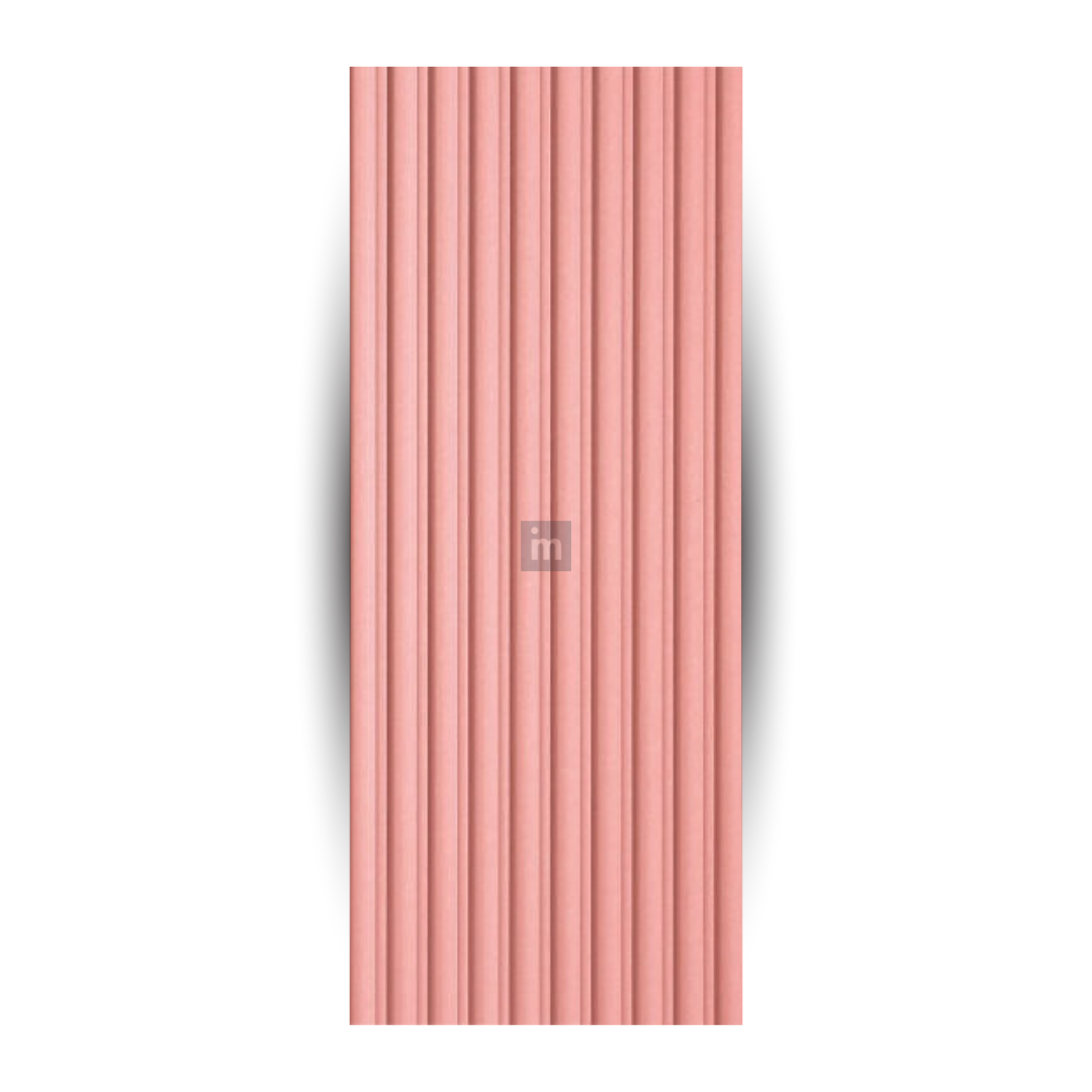 6410 / 16.5MM THICKNESS / 8'x4' SIZE / 28 KG WEIGHT / HMR PINK MDF / MDF FLUTED PANEL / GLO PANEL