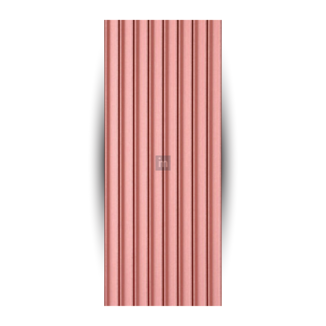 6411 / 16.5MM THICKNESS / 8'x4' SIZE / 28 KG WEIGHT / HMR PINK MDF / MDF FLUTED PANEL / GLO PANEL