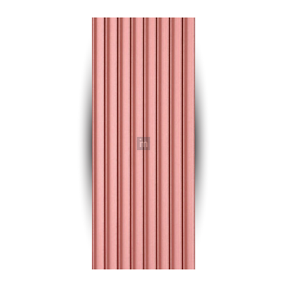 6411 / 16.5MM THICKNESS / 8'x4' SIZE / 28 KG WEIGHT / HMR PINK MDF / MDF FLUTED PANEL / GLO PANEL