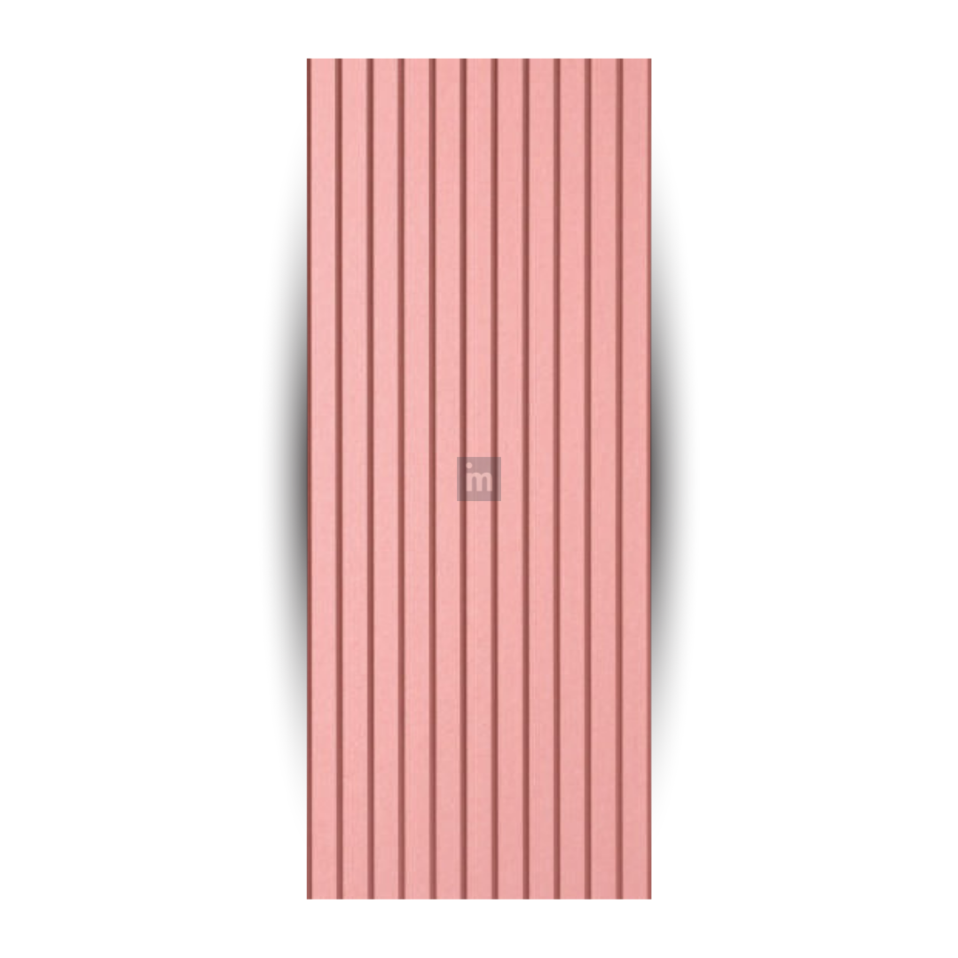 6412 / 16.5MM THICKNESS / 8'x4' SIZE / 28 KG WEIGHT / HMR PINK MDF / MDF FLUTED PANEL / GLO PANEL