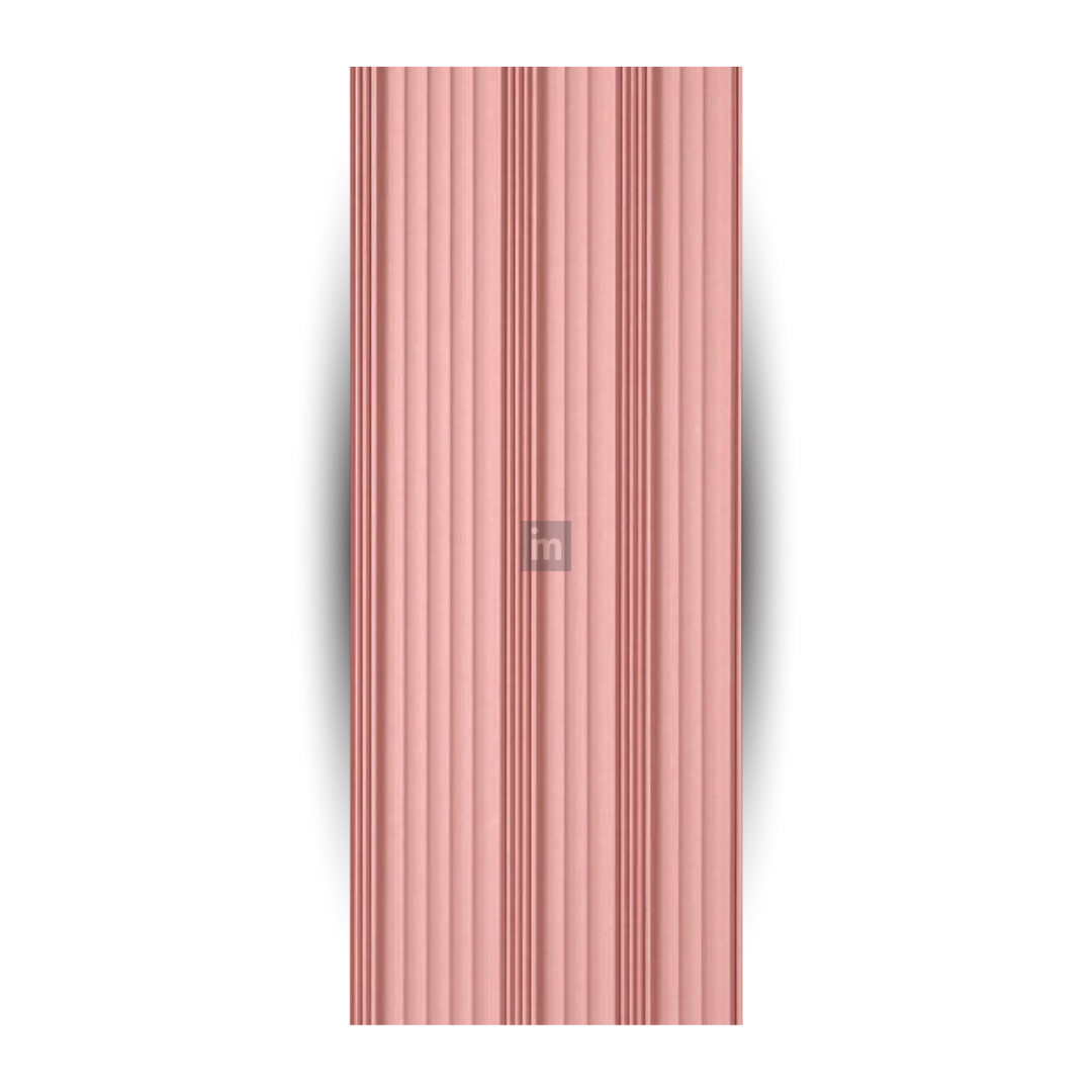 6413 / 16.5MM THICKNESS / 8'x4' SIZE / 28 KG WEIGHT / HMR PINK MDF / MDF FLUTED PANEL / GLO PANEL