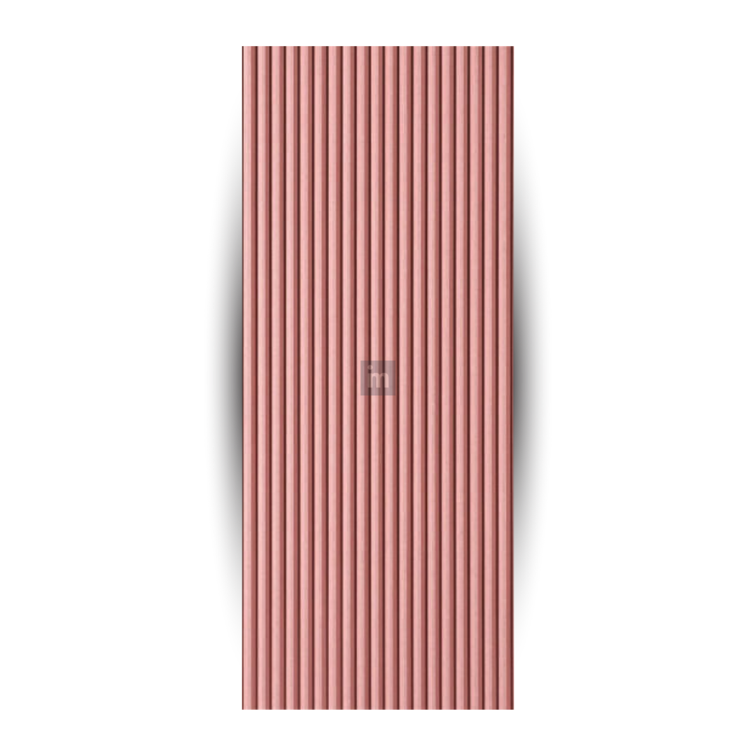 6414 / 16.5MM THICKNESS / 8'x4' SIZE / 28 KG WEIGHT / HMR PINK MDF / MDF FLUTED PANEL / GLO PANEL