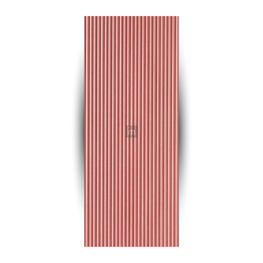 6416 / 16.5MM THICKNESS / 8'x4' SIZE / 28 KG WEIGHT / HMR PINK MDF / MDF FLUTED PANEL / GLO PANEL