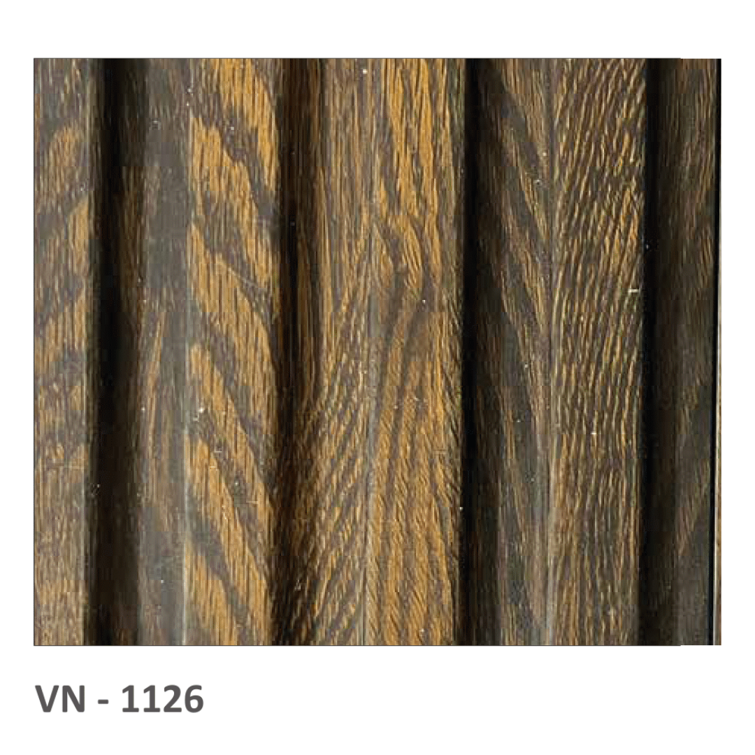 VN - 1126 / PVC LOUVERS / AVANA ULTRA - LITE PLANK / 8 FT x 5 INCH x 12MM