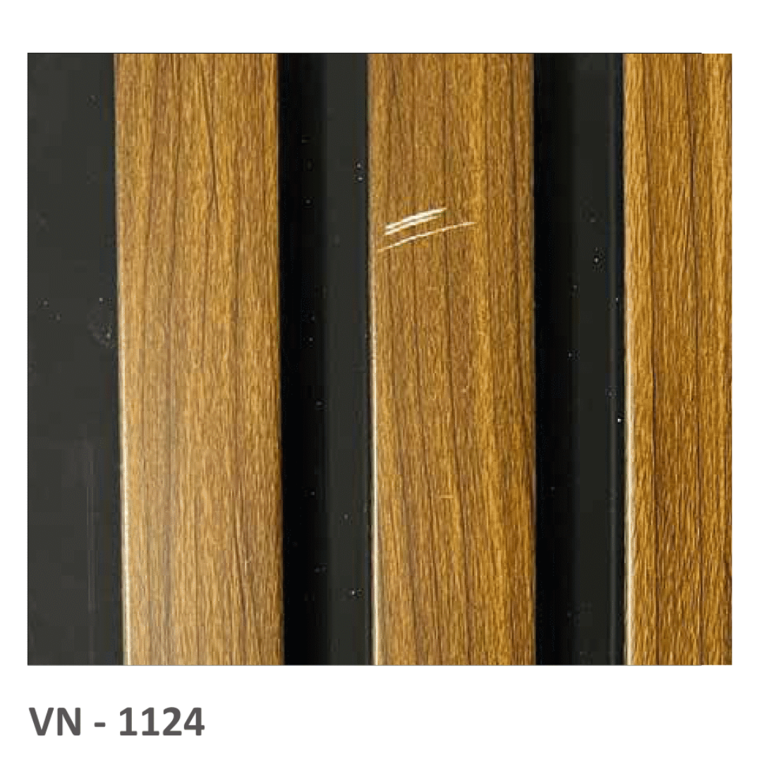 VN - 1124 / PVC LOUVERS / AVANA ULTRA - LITE PLANK / 8 FT x 5 INCH x 12MM