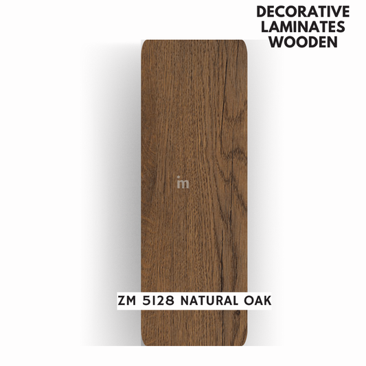 ZM-5128 NATURAL OAK  / ZERO MATT / DECORATIVE LAMINATE / THINK LUXURY  - 1MM - 8FT x 4FT