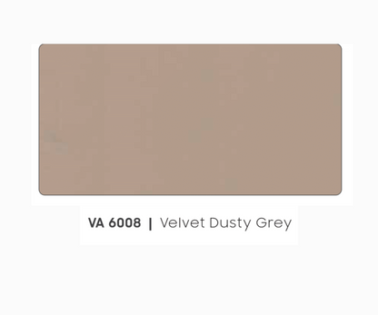 VA - 6008 - VELVET DUSTY GREY - LUSTRE SERIES - 8FT X 4FT / 10FT X 4FT / 12FT X 4FT - 3MM- VIVA - ACP