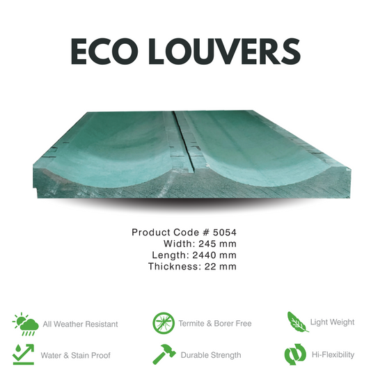 5054 / ECO LOUVERS / PREMIUM FLUTED PANELS / 2440MM x 245MM x 22MM