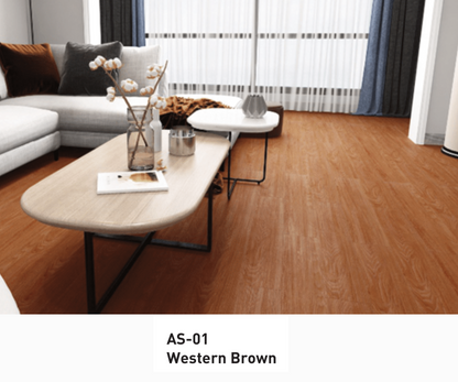 AS - 01 - WESTERN BROWN - SPC FLOORING