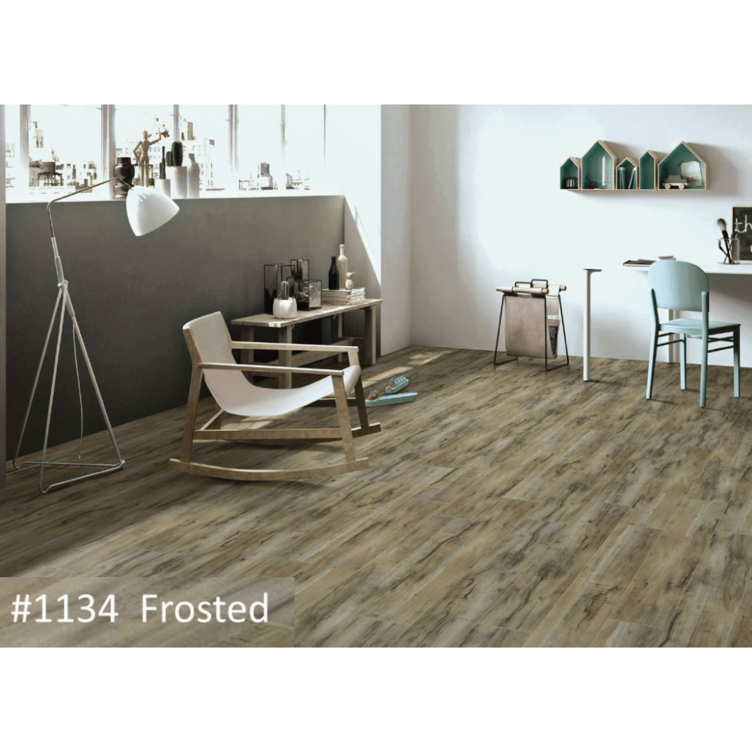 1134 - FROSTED - AC5 1216MM X 197MM X 8MM - ROBUST COLLECTION - LAMINATE WOODEN  FLOORING