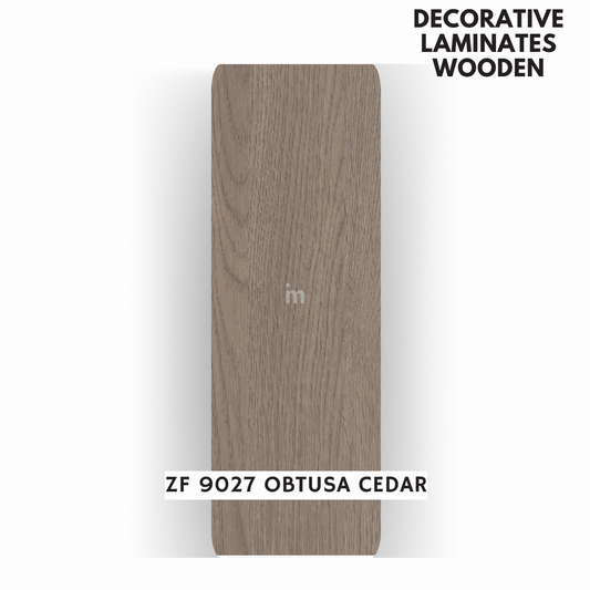 ZF-9027 OBTUSA CEDAR / ZERO REFLECTION / DECORATIVE LAMINATE / THINK LUXURY  - 1MM - 8FT x 4FT