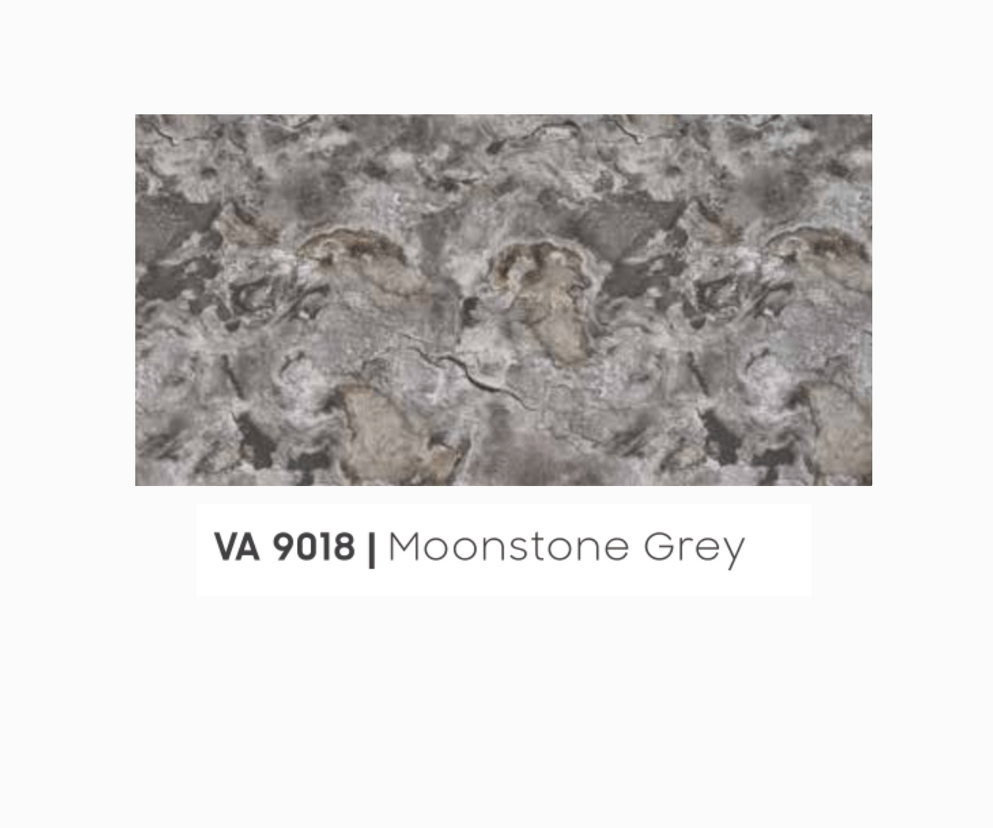 VA - 9018 - MOONSTONE GREY - NATURAL STONE  - 8FT X 4FT / 10FT X 4FT / 12FT X 4FT - 3MM- VIVA - ACP