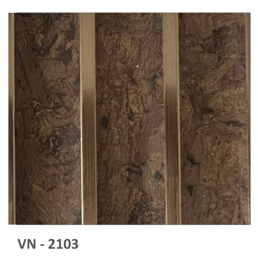 VN - 2103 / PVC LOUVERS / AVANA ULTRA - LITE PLANK / 8 FT x 5 INCH x 12MM