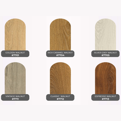 7711 - VINTAGE WALNUT - 600MM X 100MM X 10MM - LIVANTI - WOOD FLOORS - HYBRID LAMINATE FLOORING