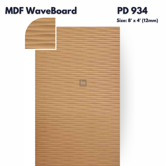 PD- 934 - HDHMR MDF PANEL -  ( 12 MM - 8 FT X 4FT ) - MDF WAVE BOARD