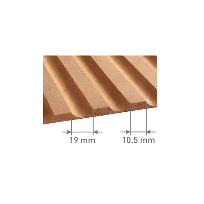 8703 / 8MM THICKNESS / 8'x4' SIZE / 9 KG WEIGHT / MDF / MDF FLUTED PANEL / GLO PANEL