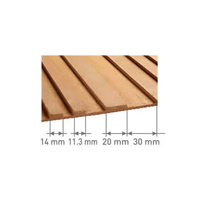 8705 / 8MM THICKNESS / 8'x4' SIZE / 9 KG WEIGHT / MDF / MDF FLUTED PANEL / GLO PANEL