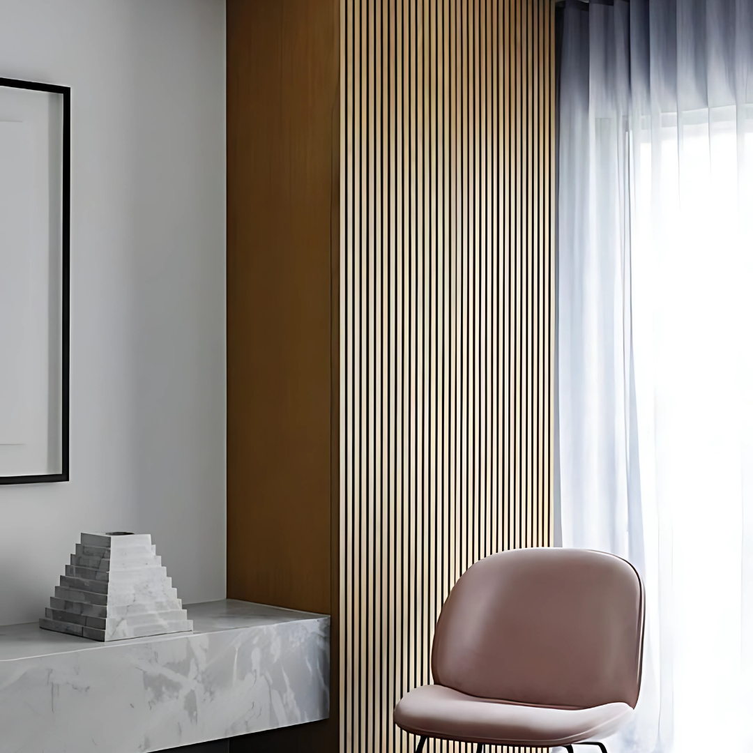 8708 / 8MM THICKNESS / 8'x4' SIZE / 9 KG WEIGHT / MDF / MDF FLUTED PANEL / GLO PANEL