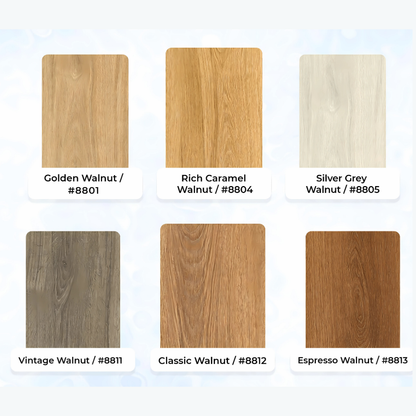 8811  - VINTAGE WALNUT -  1845MM X 196MM X 10MM - IMMENSO - WOOD FLOORS - HYBRID LAMINATE FLOORING