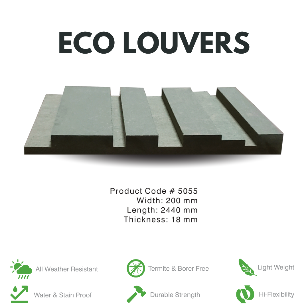 5055 / ECO LOUVERS / PREMIUM FLUTED PANELS / 2440MM x 200MM x 18MM