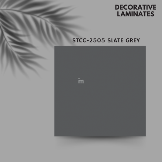 STCC 2505 SLATE GREY / COLOR CORE / DECORATIVE LAMINATE / THINK LUXURY  - 1MM - 8FT x 4FT