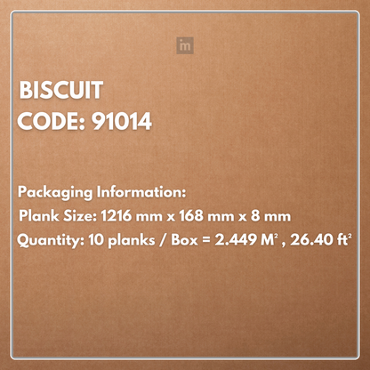 91014 - BISCUIT  - AC5 1216MM X 168MM X 8MM - RESERVE COLLECTION - LAMINATE WOODEN  FLOORING