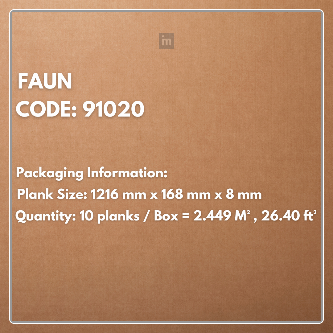 91020 - FAUN - AC5 1216MM X 168MM X 8MM - RESERVE COLLECTION - LAMINATE WOODEN  FLOORING