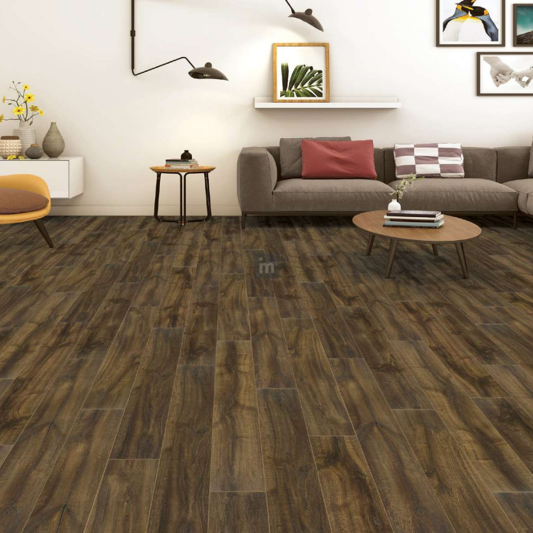 9109 - CHARCOAL - AC5 1216MM X 168MM X 8MM - RESERVE COLLECTION - LAMINATE WOODEN  FLOORING