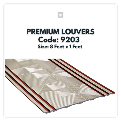 9203 / DURO STYLE PREMIUM LOUVERS / 8FT x 1FT