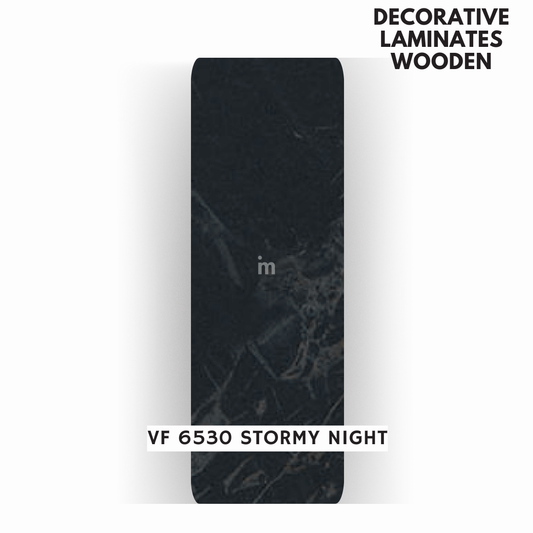 VF - 6530 STORMY NIGHT / VERTICAL FLUTE / DECORATIVE LAMINATE / THINK LUXURY  - 1MM - 8FT x 4FT