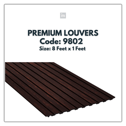 9802 / DURO STYLE PREMIUM LOUVERS / 8FT x 1FT