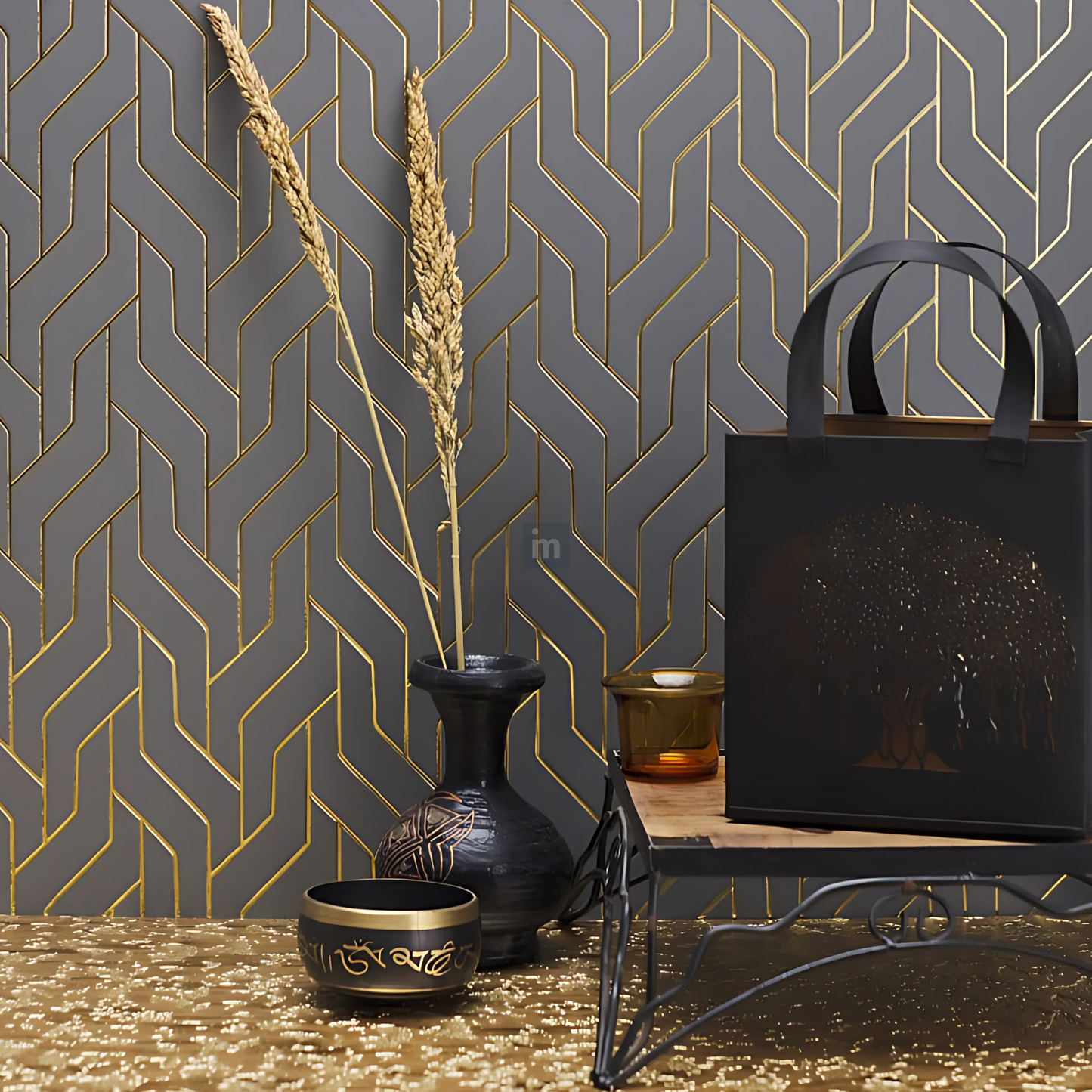 AL 26 - 8FT X 600MM X 4MM - CHARCO CHARM - DECORATIVE CHARCOAL PANELS