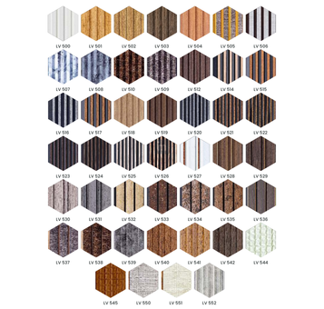 LV 514 - HEIGHT 8 FEET X WIDTH 5 INCH X THICKNESS 12MM - FLUTED LOUVERS - DECORATIVE CHARCOAL PANELS