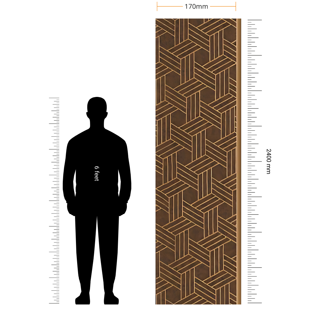 ALPHA - 14 / CISCON VOGUE COLLECTION / ALPHA-BETA SERIES / LOUVERS / 8 FT x 170MM