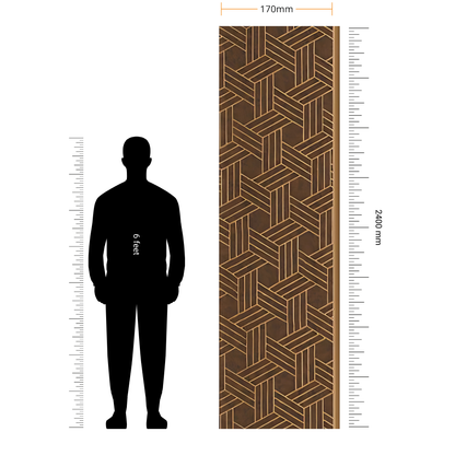 ALPHA - 14 / CISCON VOGUE COLLECTION / ALPHA-BETA SERIES / LOUVERS / 8 FT x 170MM